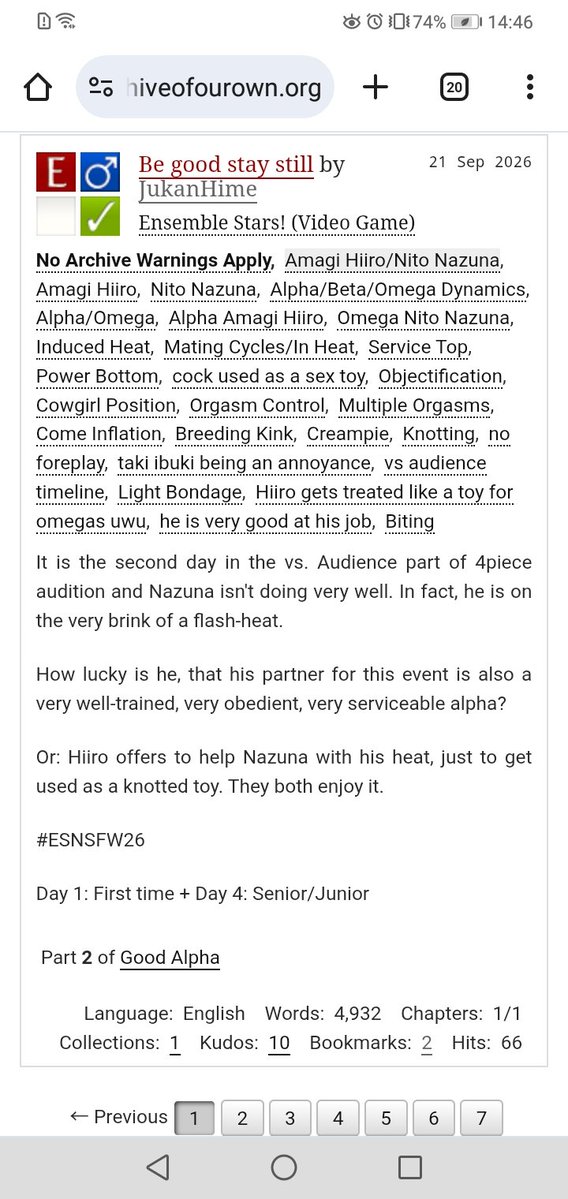 10kan61013's tweet photo. #ESNSFWWEEK26
@enstNSFWweek 
 Another mix prompt
Day 1: first time + day 4: senior/junior

Omegaverse hiinazu (I think this is the first fic on the hiinazu tag uwu) https://t.co/RobaFlSSg6