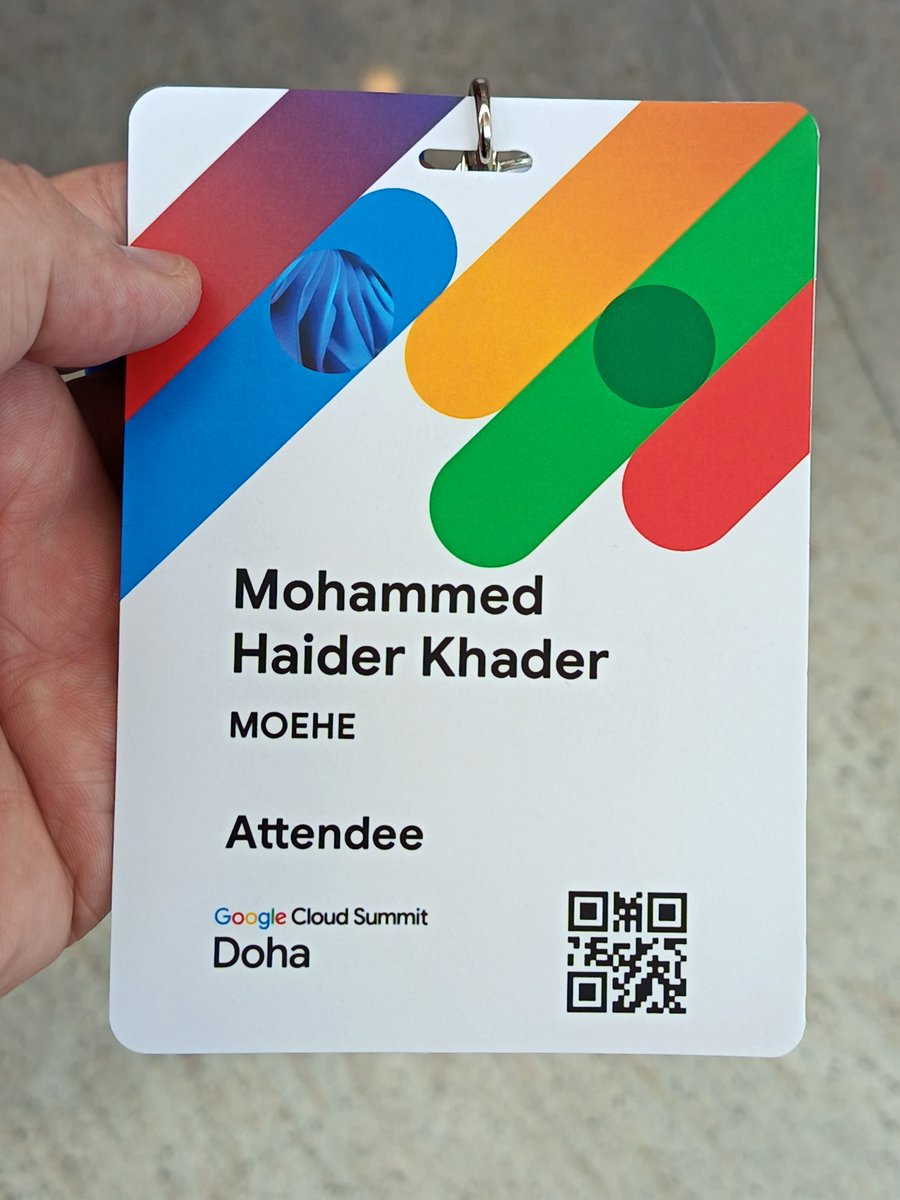 boohaider69's tweet photo. Attending Google cloud summit Doha 2026 https://t.co/vhFM8cisd0