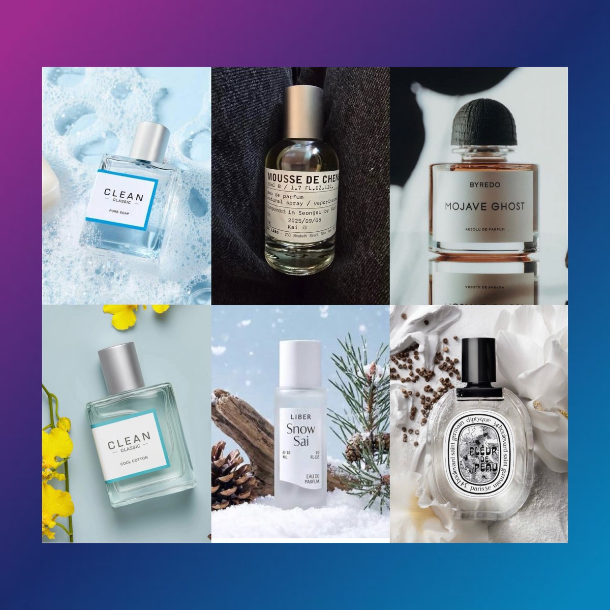 PopHnk's tweet photo. An updated list of recommended perfumes and fragrances by HUENINGKAI:

🆕 Clean - Cool Cotton (Eau de Parfum)
🆕 Clean - Pure Soap (Eau de Parfum)
Liber - Snow Sai
Byredo - Mojave Ghost
Dyptique - Fleur de Peau (Eau de Toilette)
Le Labo - Mousse de Chene 30 (Amsterdam City Excl) https://t.co/G83cchPAhj