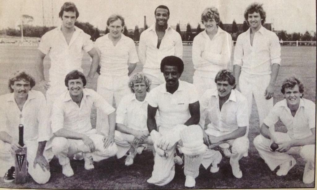 Theleaguemag's tweet photo. The West Bromwich Albion cricket team 1981 https://t.co/ec28k865XD