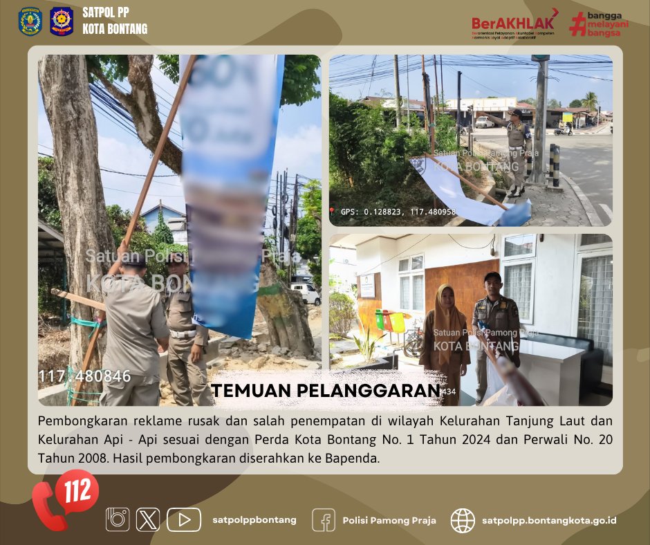 satpolppbontang's tweet photo. Salam Praja!   
Kegiatan Satpol PP Kota Bontang,   
Selasa, 22 September 2026.

@kemendagri
@ditpolpp_linmas
@kominfo_btg
@ppidbontang https://t.co/HxEjVrtQpN