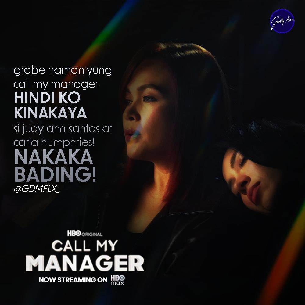 officialjudayph's tweet photo. Andrea Manuel has so many sides, and Juday brings every single one to life. ❤️

Maraming salamat sa lahat ng patuloy na nanonood at sumusuporta sa Call My Manager! Binge watch the episodes, now streaming on @HBOMaxPH!

#JudyAnnSantos #CallMyManagerPH #HBOMax https://t.co/6DbJr1dRmC