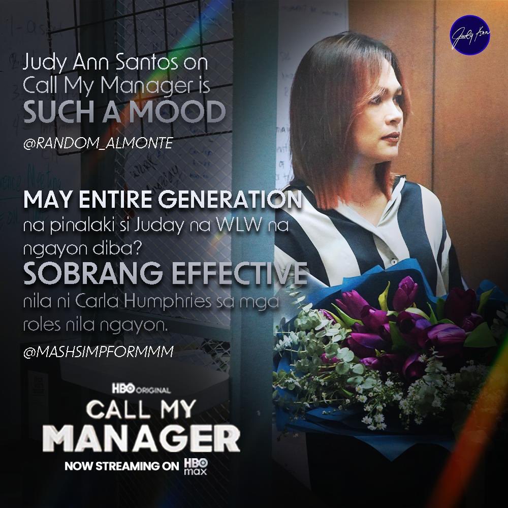 officialjudayph's tweet photo. Andrea Manuel has so many sides, and Juday brings every single one to life. ❤️

Maraming salamat sa lahat ng patuloy na nanonood at sumusuporta sa Call My Manager! Binge watch the episodes, now streaming on @HBOMaxPH!

#JudyAnnSantos #CallMyManagerPH #HBOMax https://t.co/HldDfmts3k