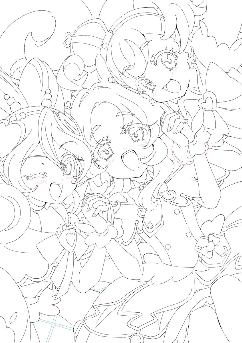 sugimoto_mi_ho_'s tweet photo. 線画✎* https://t.co/TWX1zH9Qvu
