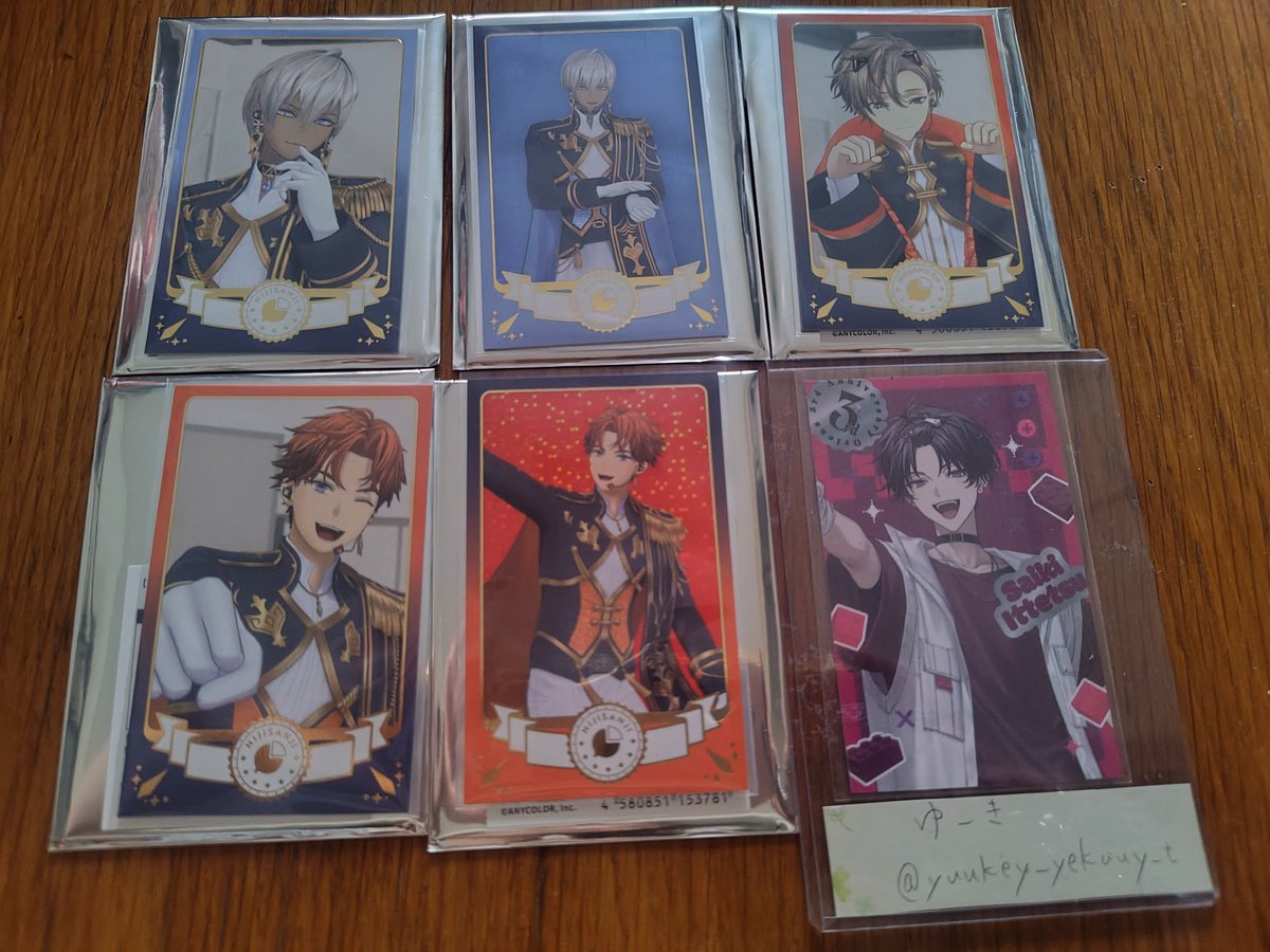 yuukey_yekuuy_t's tweet photo. 【交換/譲渡】にじさんじ 共通衣装3D vol.6 チェキ風カード Aグループ

譲）1枚目
求）同種 IDの方または定価(+送料)

郵送、都内手渡し(日時場所相談)にて
※譲渡は郵送のみ、纏めて優先となります https://t.co/6D6d8qGcS6