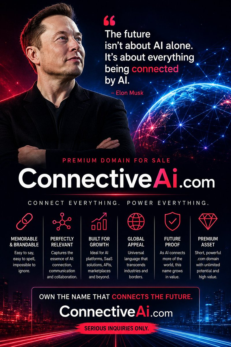 metaverseseller's tweet photo. Ai domain names available for your Ai business  #domainnames #domains #businessnames #startup #startups #aistartup #ai #business #aibusiness #ainames https://t.co/QPUuarF7yL