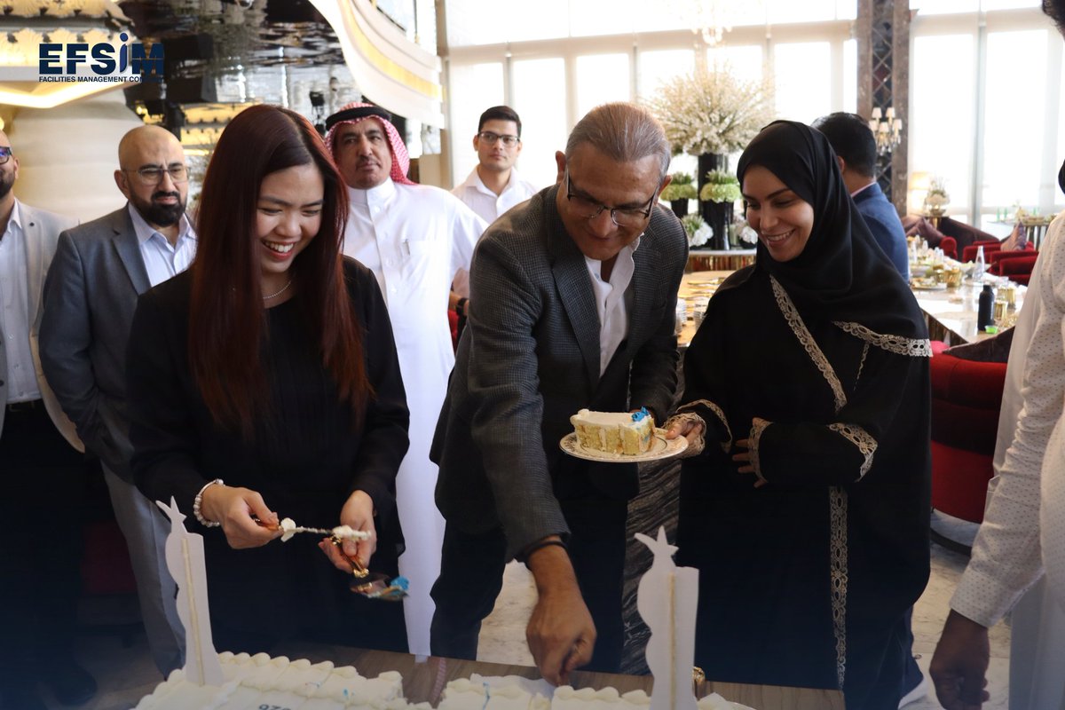 efsim_sa's tweet photo. We gathered today with our CEO, Mr. Tariq Chauhan, for a special lunch to celebrate being recognized as Best Total Facility Management (TFM) Company at SFMA Awards 2026.
#EFSIM #SFMAAwards2026 #TeamEFSIM #OurPeople #Teamwork #CelebratingTogether #Milestones https://t.co/TQyHgoq5zx