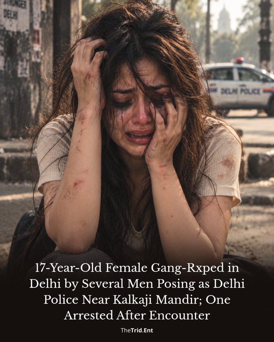 TheTrid_Ent's tweet photo. 🚨 Delhi: 17-year-old girl allegedly gang-raped by 3 men posing as police near Kalkaji Mandir.

One accused, Asif, allegedly opened fire at police during his arrest. He was shot in the leg and arrested. Police are searching for the other two accused.

#Delhi #DelhiCrime https://t.co/HuFMrr3fEv