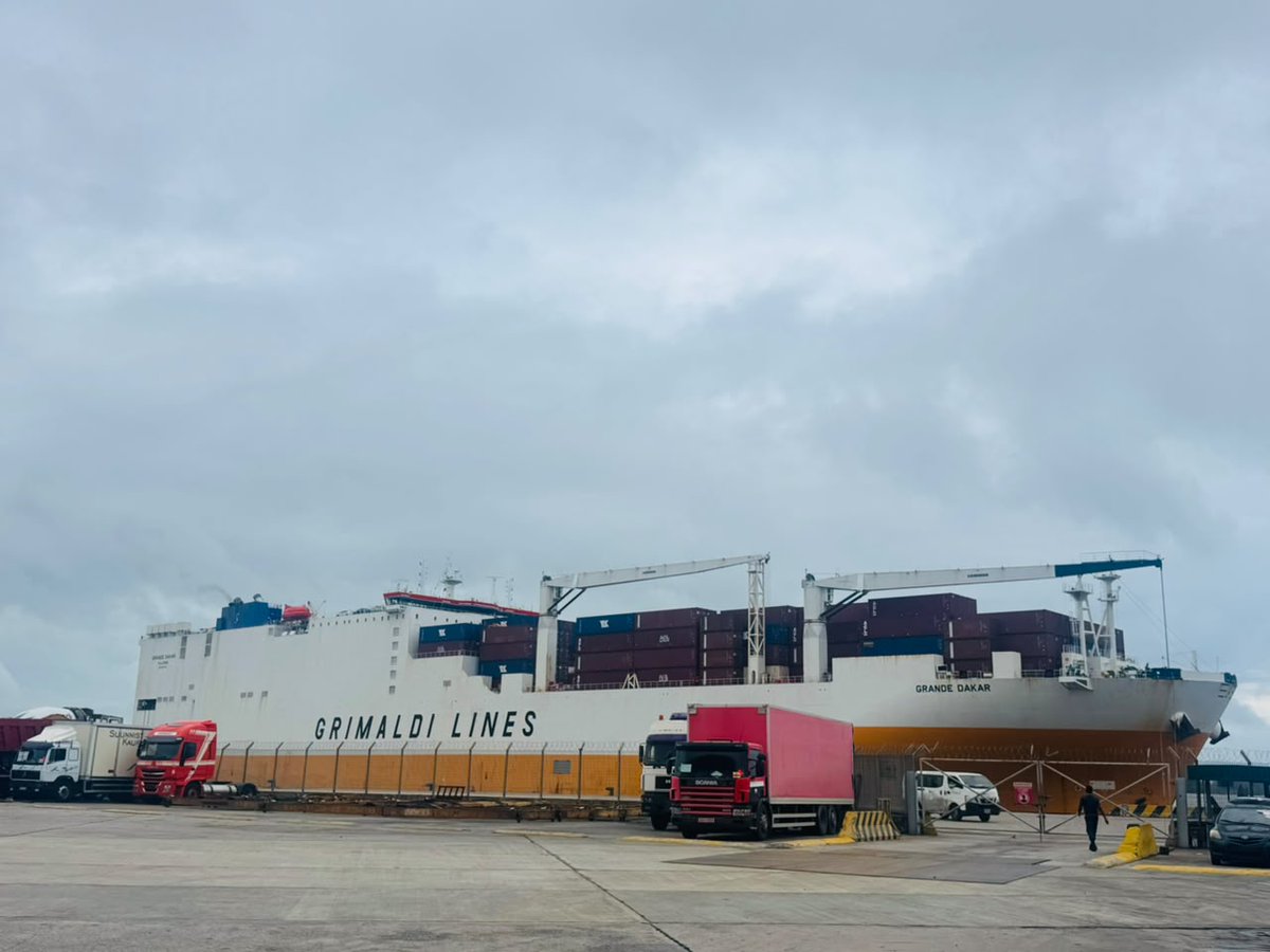 NurdeanO's tweet photo. 🛳️ VESSEL ARRIVAL UPDATE ⚓

Ship : Grande Dakar
DoArrival : Tues. Sept. 22, 2026
Line : Grimaldi
Route : US - West Africa
Terminal : PTML
Content : RoRo &amp; Container

Consult for your seamless clearance and documentation services

#ClearingAgent https://t.co/UvG350W87Z