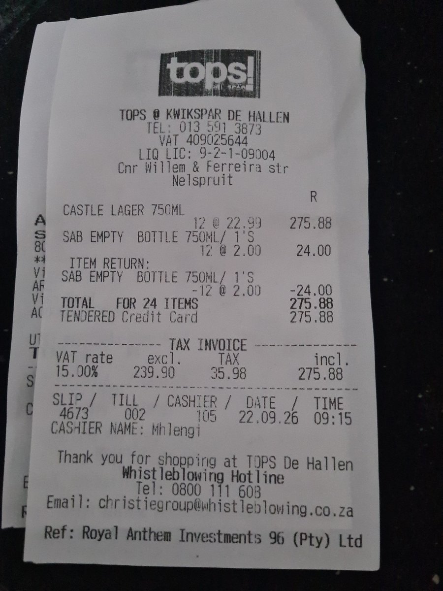Zeboetie's tweet photo. @TOPSatSPAR this can't be right, I buy 12 quarts and you charge me for 12 empties? What am I supposed to do to avoid this charge? Bring a bucket and empty the beer at the till? https://t.co/ANexIgQkIK