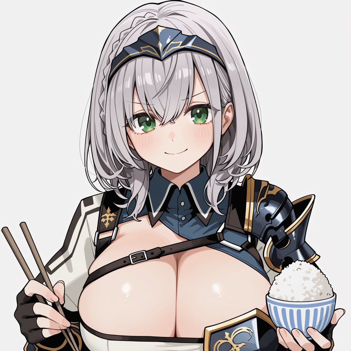 mofuA2llust's tweet photo. シルバーウィークの銀髪Vまとめ② https://t.co/7X1dTfmQR6