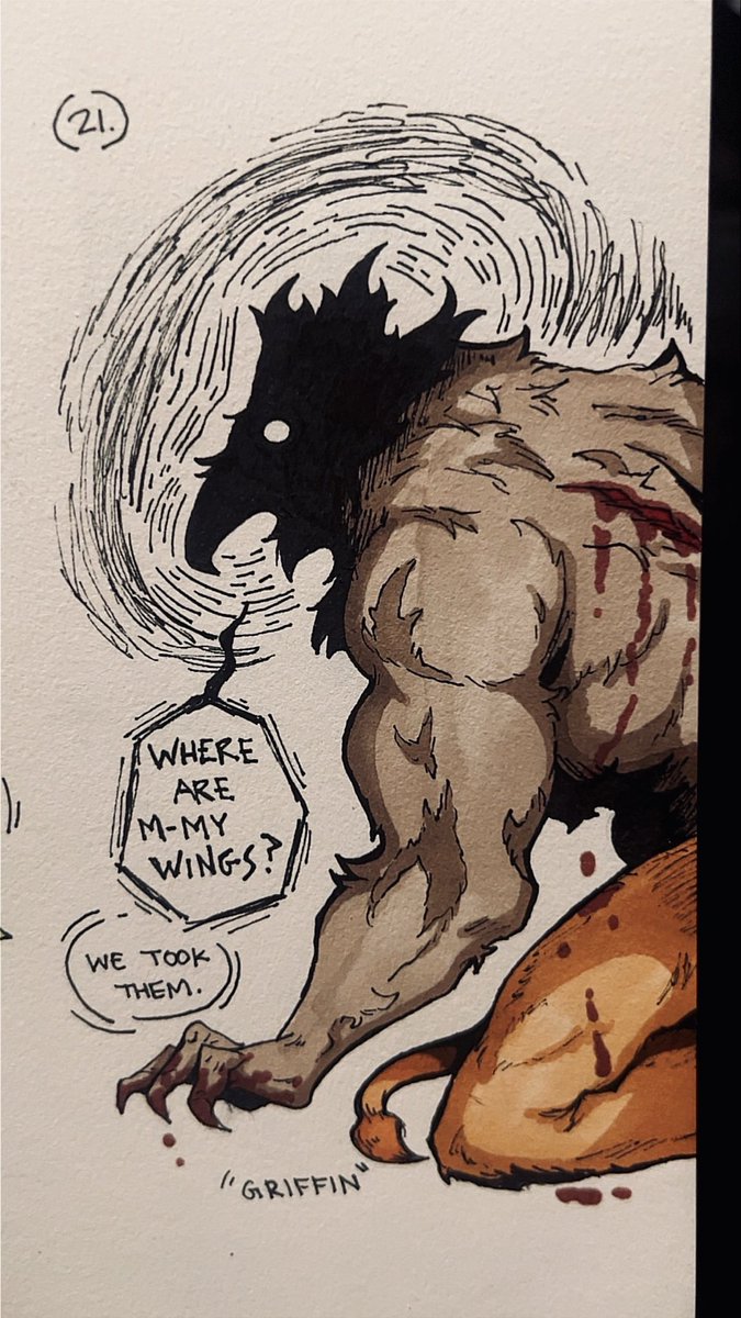 acethemutant's tweet photo. Doodle of the day … poor Griffin. 🦅 #myart https://t.co/FmavuVZTSX