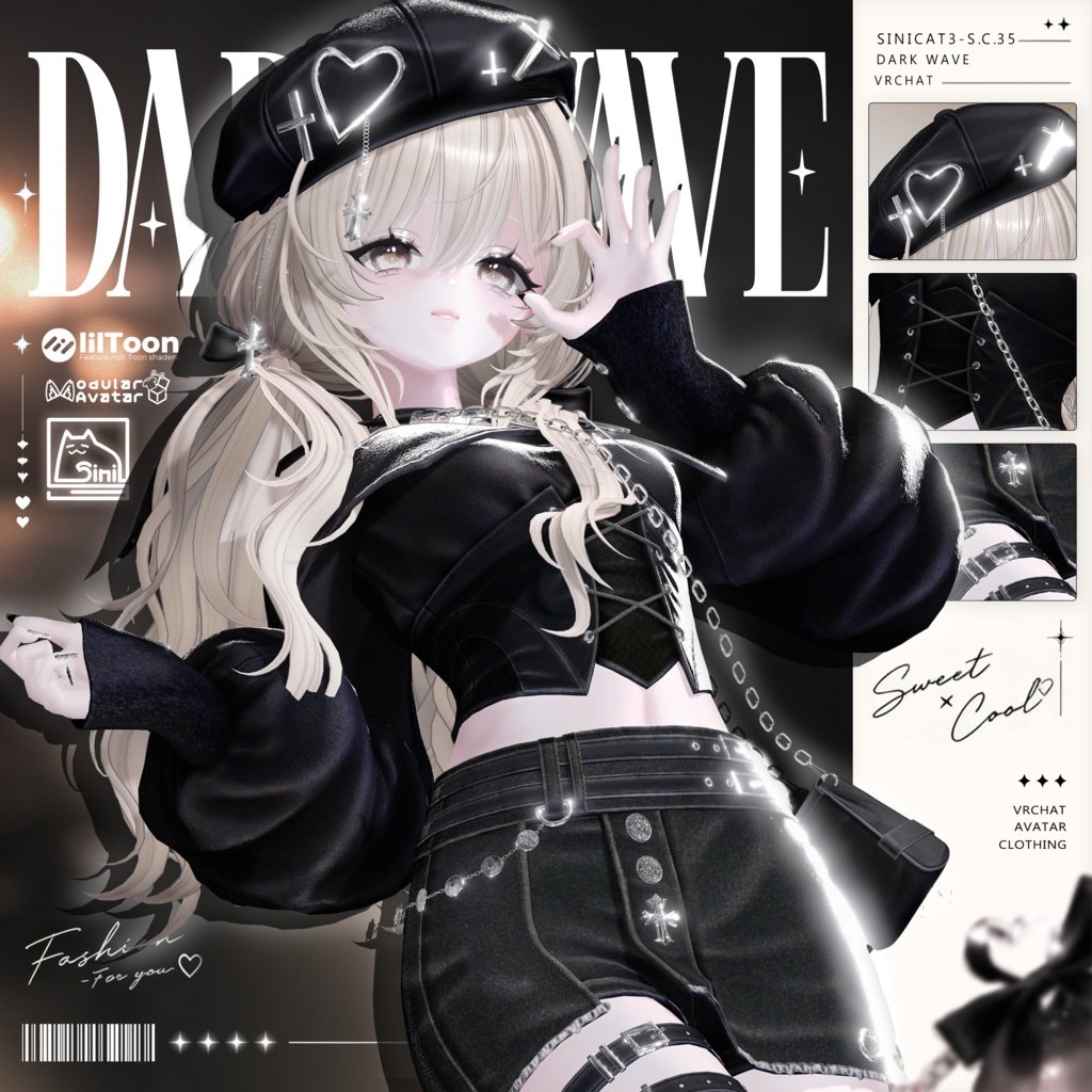 Sinicat3_'s tweet photo. 🖤・ː────────────　
新作 𝐒.𝐂.𝟑𝟓 【DARKWAVE】 プレゼント企画
                                ────────────ː・⛓️
𝐒.𝐂.𝟑𝟓 【DARKWAVE】 RT+Follow EVENT開催 

URL : https://t.co/O6VBnMiKts

#Sinicat3 𝐒.𝐂.𝟑𝟓 「DARKWAVE｜FULL」をプレゼントします
「いいね」が200件ごとに、当选者1名を追加します。

⸜🖤 応募方法 ⛓️⸝
・@Sinicat3_をフォロー
・このポストをRP
・ 締切時間：09月26日 13:00

・販売期間：2026/09/23 12:00 から ・

୨ৎ・9月30日まで割引価格で販売いたします・୨ৎ

通常価格  単品 1,500 円　FULL PACK 3,300 円

発売日スペシャル
単品 750 円　FULL PACK 1,650 円
実施日 ：9月23日 20：00 時まで

記念ウィーク特価
単品 1,050円　FULL PACK 2,310円
実施日 ：9月23日〜9月30日

#Sinicat3 #RT #booth_pm
