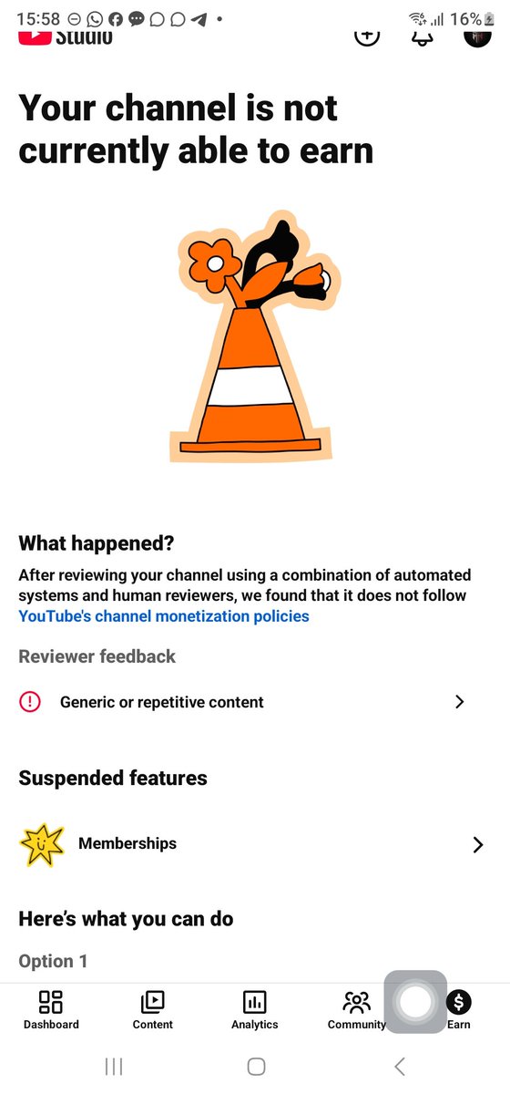 Samuelohuee's tweet photo. This is no longer funny again. Even my payout was taken from my adsense 🤦🏾‍♂️💔

YouTube has demonetized my channel for the second time, and I genuinely believe this needs another look.

Please help me tag YouTube in the comments so this can be seen. 🙏

My content is storytelling/entertainment, created using my own scripts, editing, and stock footage  it’s not AI-generated content. 

I’ve already sent @YouTube @TeamYouTube @YouTubeCreators a DM with the details.

 Please look into this and consider a human review.