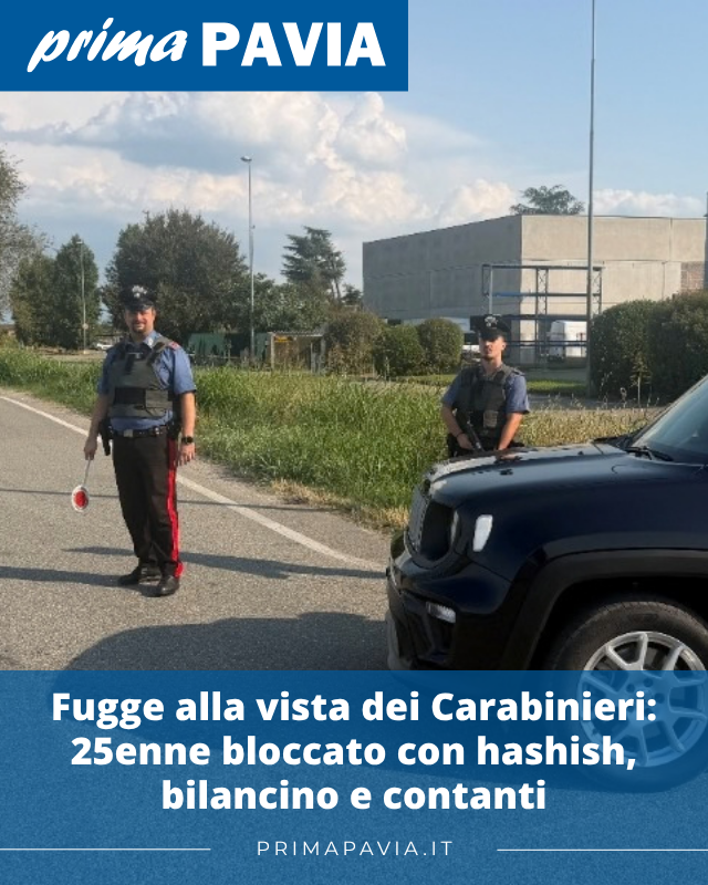 PrimaPavia's tweet photo. LEGGI QUI: https://t.co/L6c88PKP0K
#Cronaca #Fuga #Tromello #Droga #Hashish #Spaccio #Denuncia #Carabinieri #Notizie #News https://t.co/EUhzoJ415R