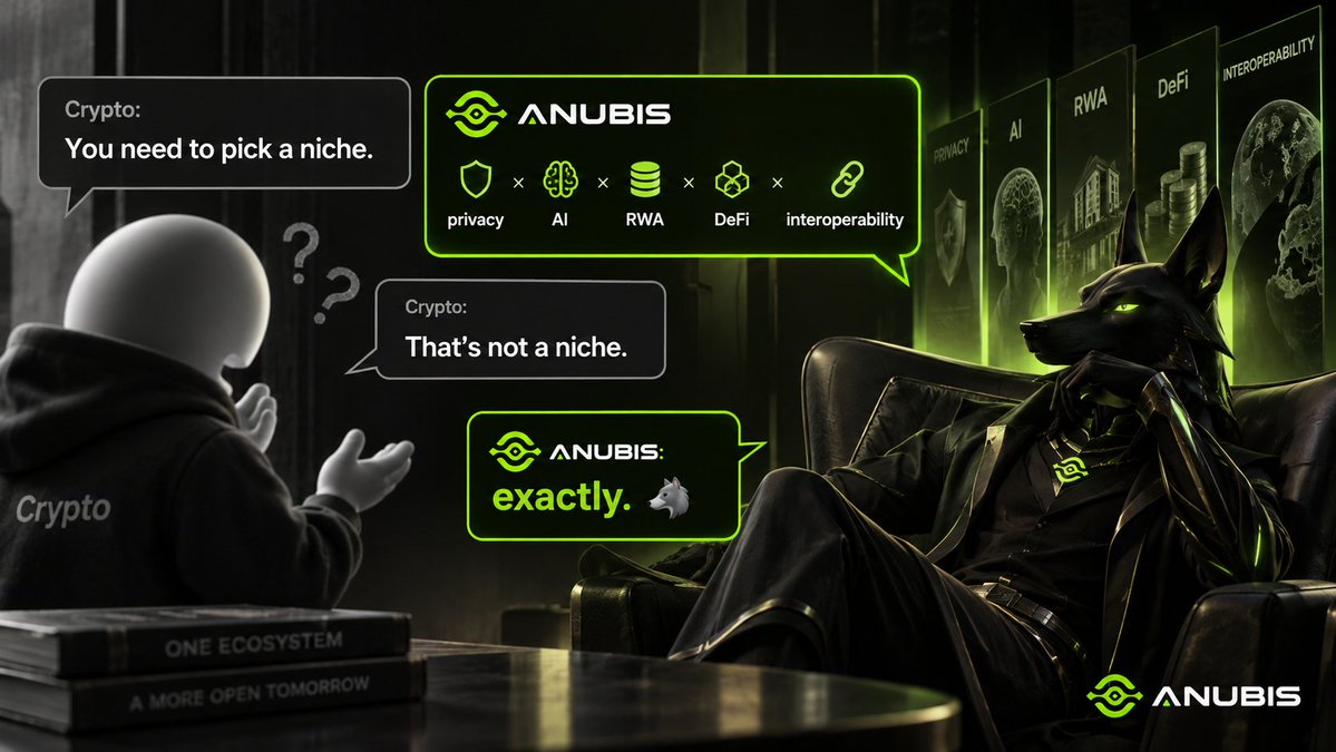 AnubisChainL1's tweet photo. You need to pick a niche https://t.co/ACLyRSKWOV