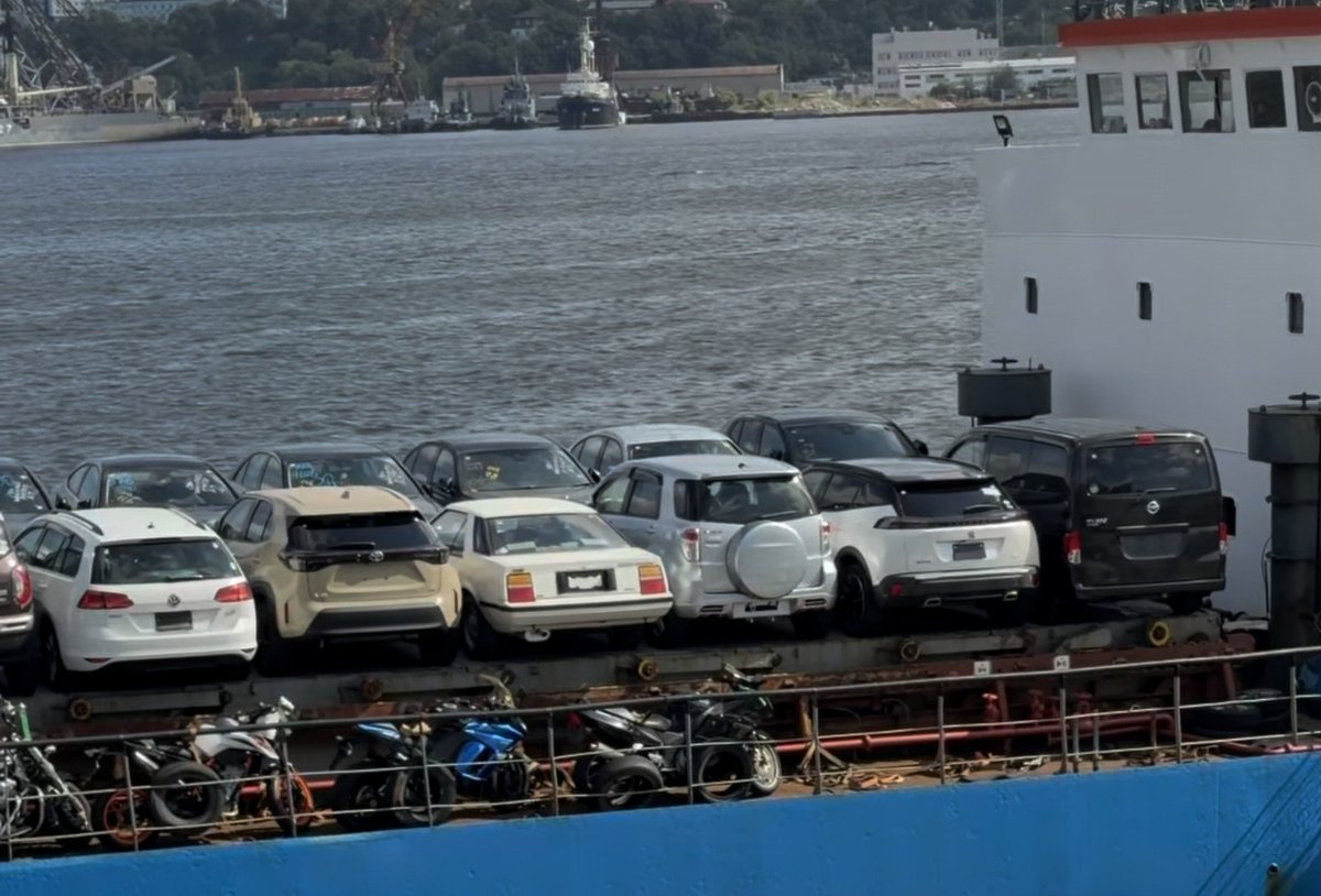 kobujimekinako's tweet photo. ロシア向け中古車輸出は、排気量1900cc超は認められないから、そこは遵守されてると。。

https://t.co/UuUirMcM7X https://t.co/tw9nUl1Yrp