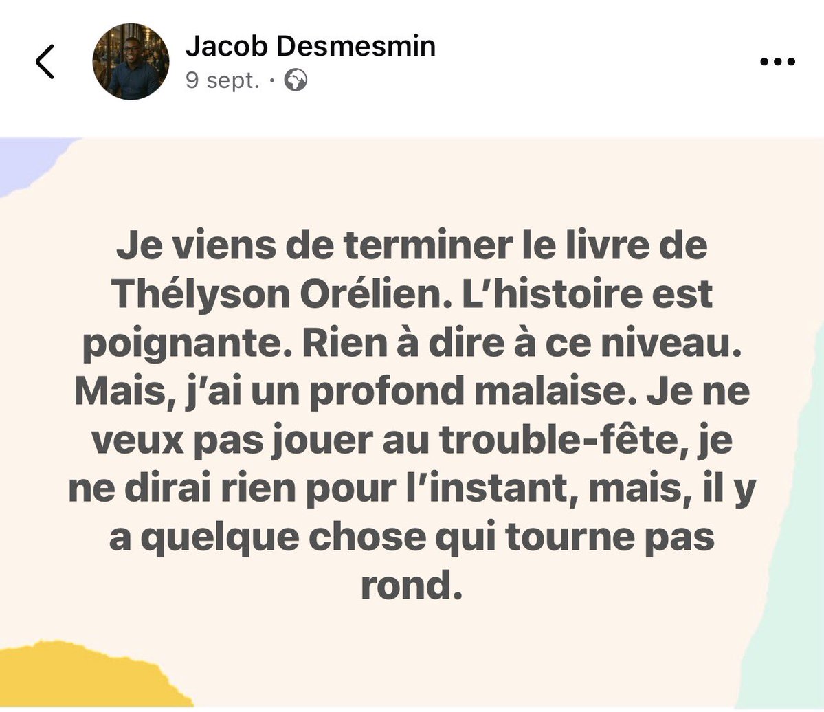 JulietteBriens's tweet photo. On constate, sur Facebook, que le malaise était déjà présent depuis plusieurs semaines parmi les communautés de lecteurs assidus.

Et sans Pangram.. https://t.co/uBJjnXSkX9