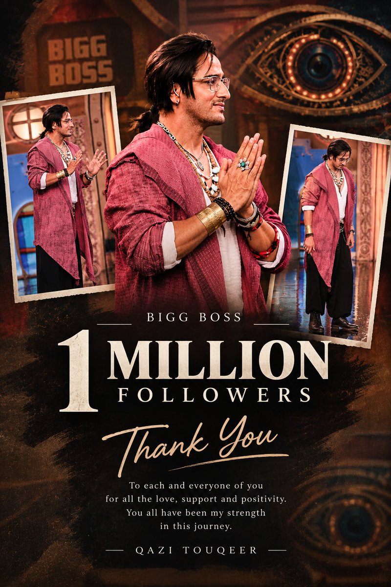 qazitouqeerr's tweet photo. A heartfelt thank you to everyone who is standing with us, supporting us and sending so much love. ❤️

Whatever growth we are seeing today is because of you — your love, your faith and your constant support. Every message, every post, every voice that stands by us means more than words can express.

We are growing one person at a time, one heart at a time, purely through the love and support of the people. Nothing can be more powerful or more meaningful than that.

Your love has truly made us emotional. And as long as we have our well-wishers and fans standing beside us, we know that no challenge can deter us.

We are here because of the people, we are growing because of the people, and we will always remain grateful to the people. ❤️

#Qazi #QaziTouqeer #SalmanKhan #BiggBoss20 #bb20

Thank you for believing in us. 🙏