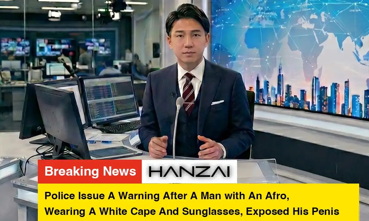 hanzaicc's tweet photo. Police issue a warning after a man with an afro, wearing a white cape and sunglasses, exposed his penis https://t.co/h8qqL9xE9C https://t.co/D2wMLWHvwS
