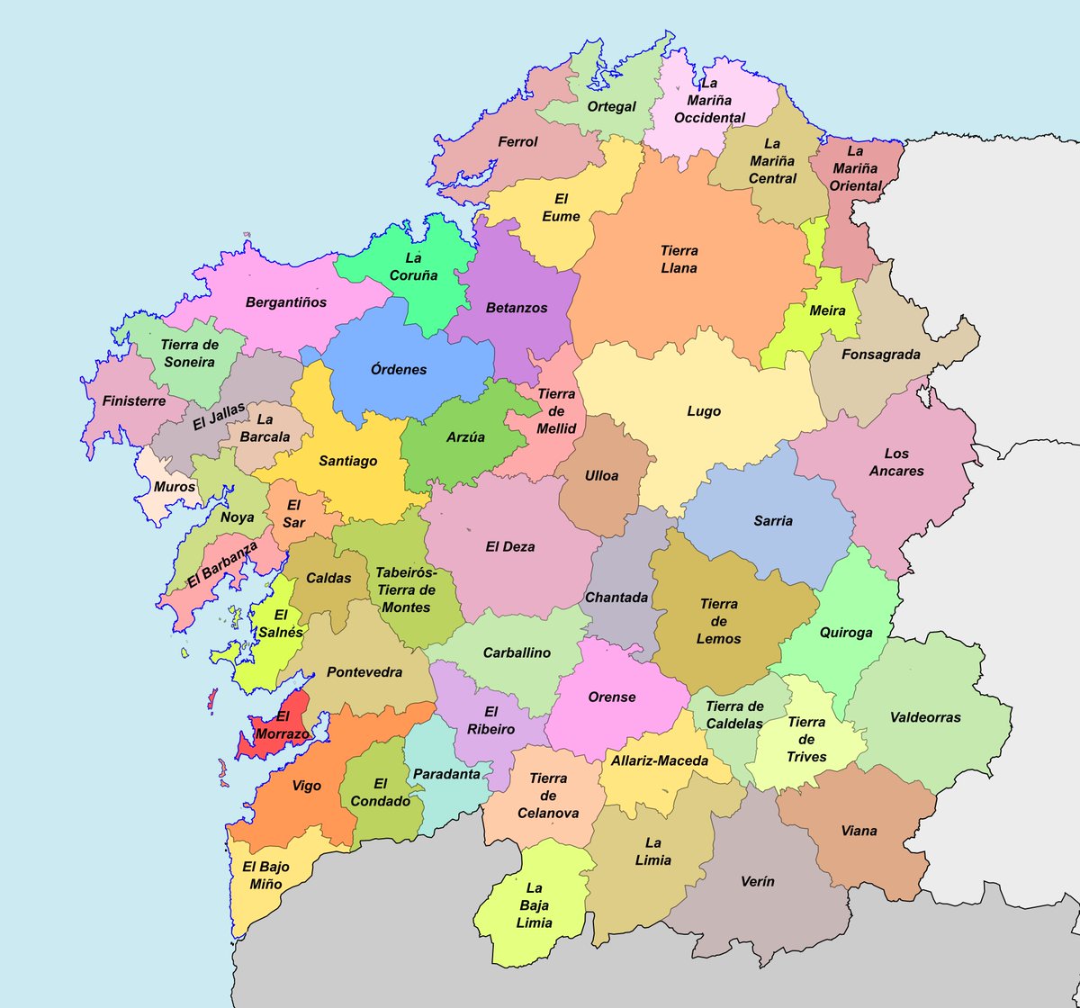 digimaps's tweet photo. Comarcas de Galicia. https://t.co/VLH8VQIHZ0
