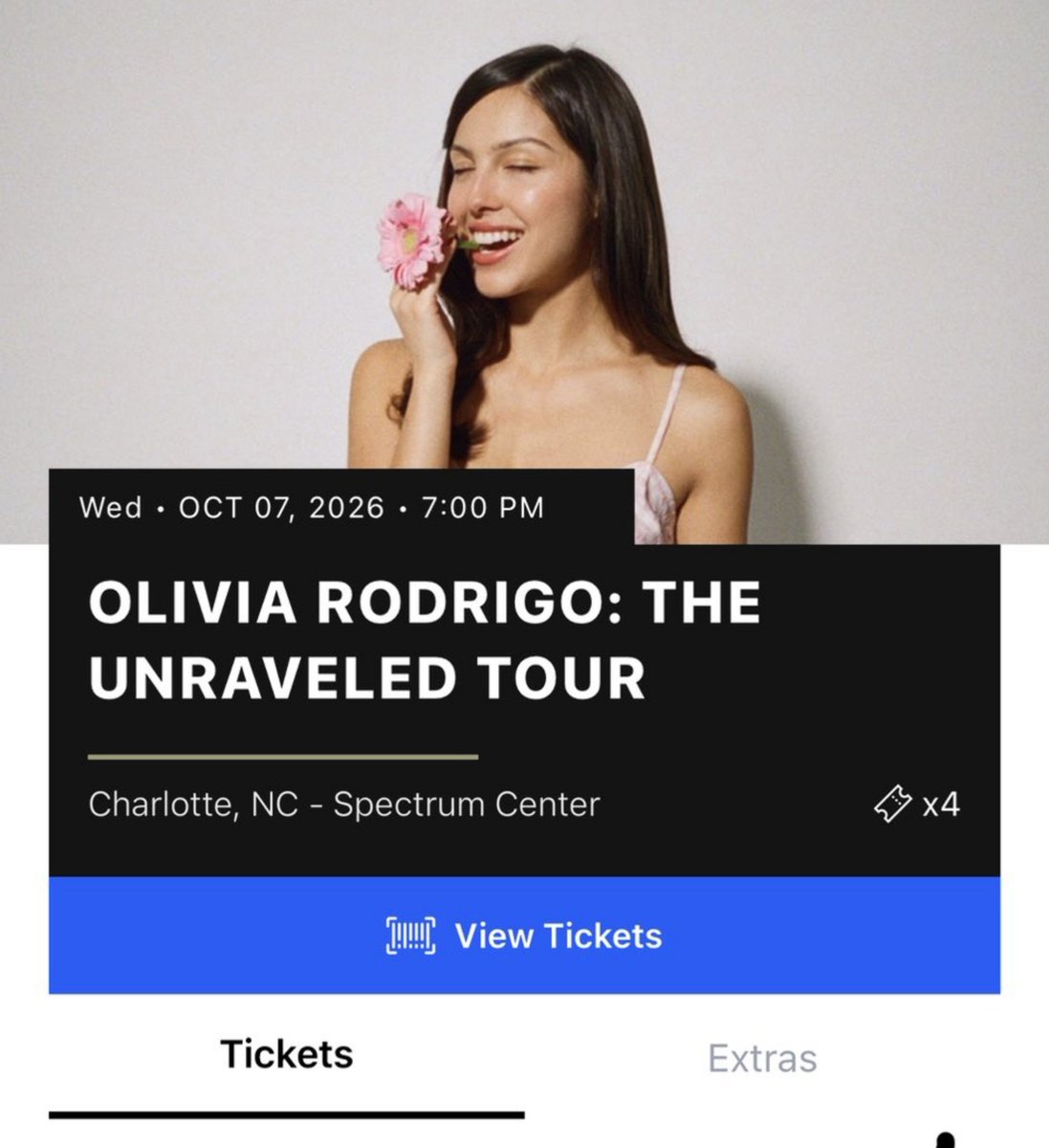 riacartsph's tweet photo. WTS 2x Olivia Rodrigo
PeoplesBank Arena – Sep 25
GA Floor + Club Level
Instant transfer available

#OliviaRodrigo #UnraveledTour #WTS https://t.co/Pr4ULBVQop