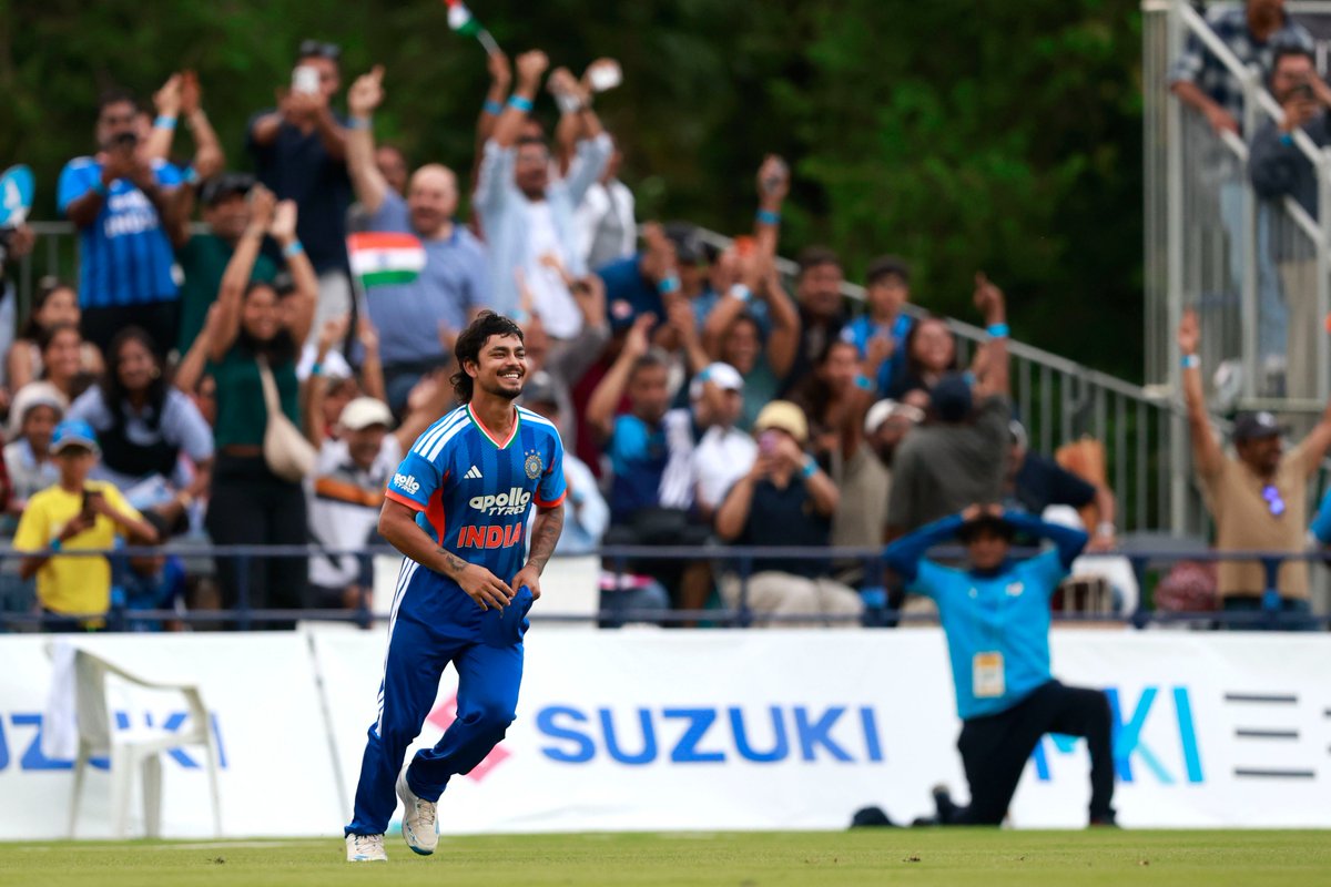 BCCI's tweet photo. Bullseye from distance 🎯

Ishan Kishan with a brilliant direct hit 👏

Updates ▶️ https://t.co/0YhYTwc8HS

#TeamIndiaInJapan | #JPNvIND | @ishankishan51 https://t.co/FwUKfCTBwG
