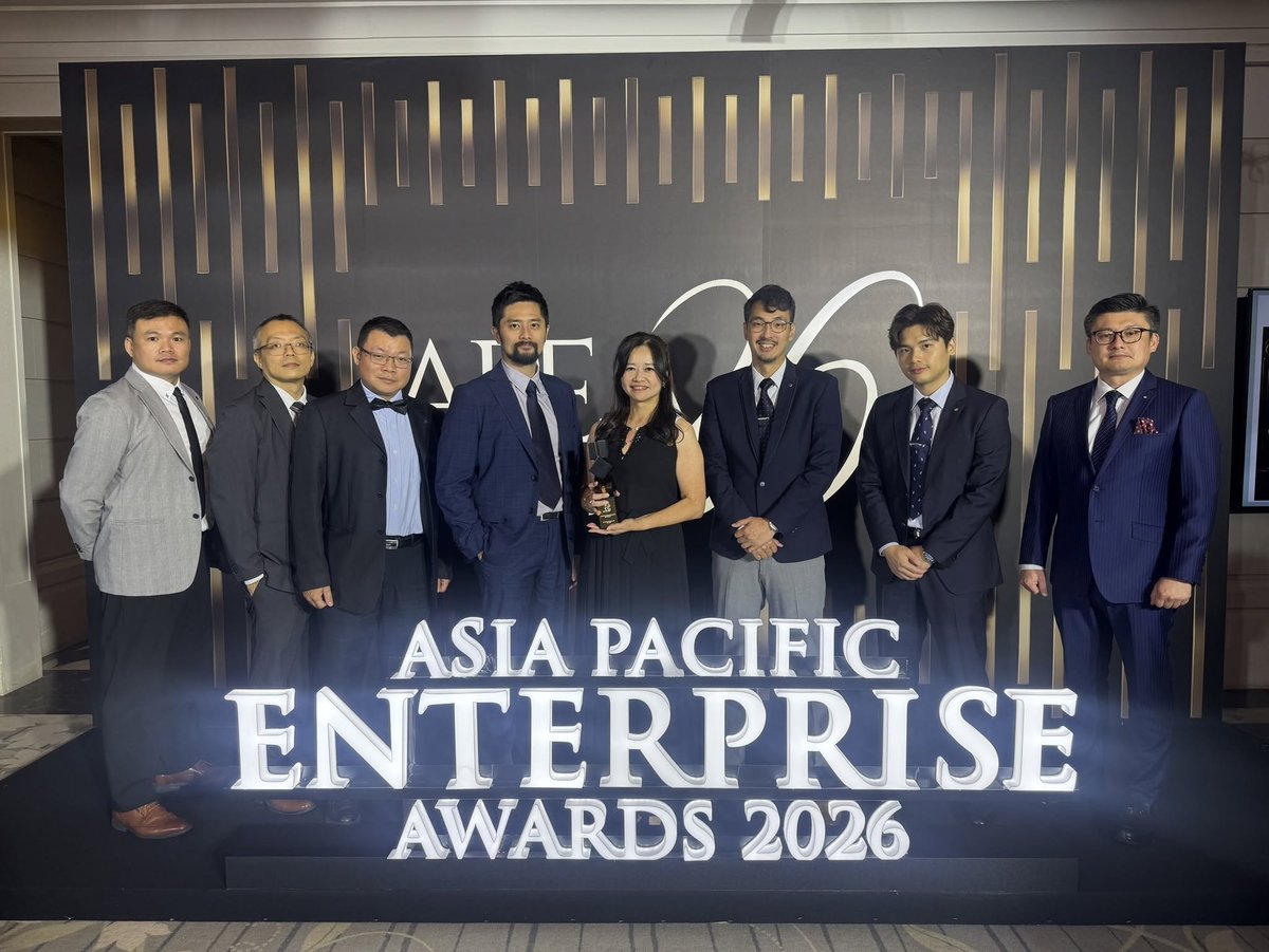 atecomtech's tweet photo. We are thrilled to receive the APEA 2026 Corporate Excellence Award. A huge thank you to Atecom incredible team to making this possible!
#APEA2026 #亞太傑出企業獎 #EnterpriseAsia #Semiconductor #SiliconWafer #AdvancedMaterial #Taiwan https://t.co/Wp4j3bKoki
