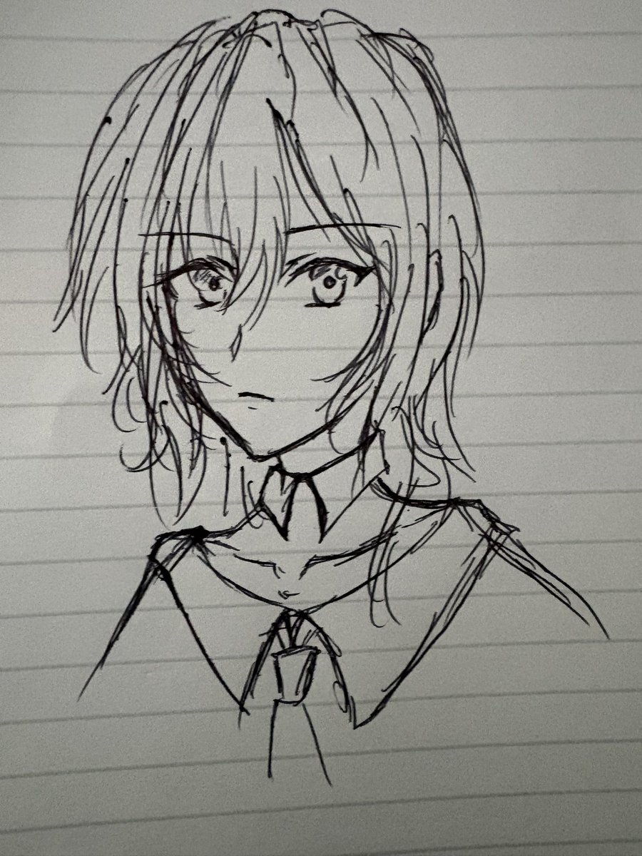 Innocenceark's tweet photo. 久々にアナログ描きしたら
バランス死にました😊

#アナログイラスト https://t.co/gC6z484llz