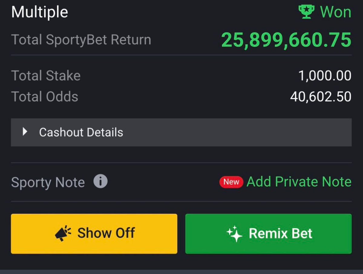 bestluck0224's tweet photo. 25M boom overnight 💥💥💥💥🤮
40k odds done 💥💥💥💥💥💥✅
Send your account number
Crediting first 56 like follow and repost https://t.co/gjkvju5M8C