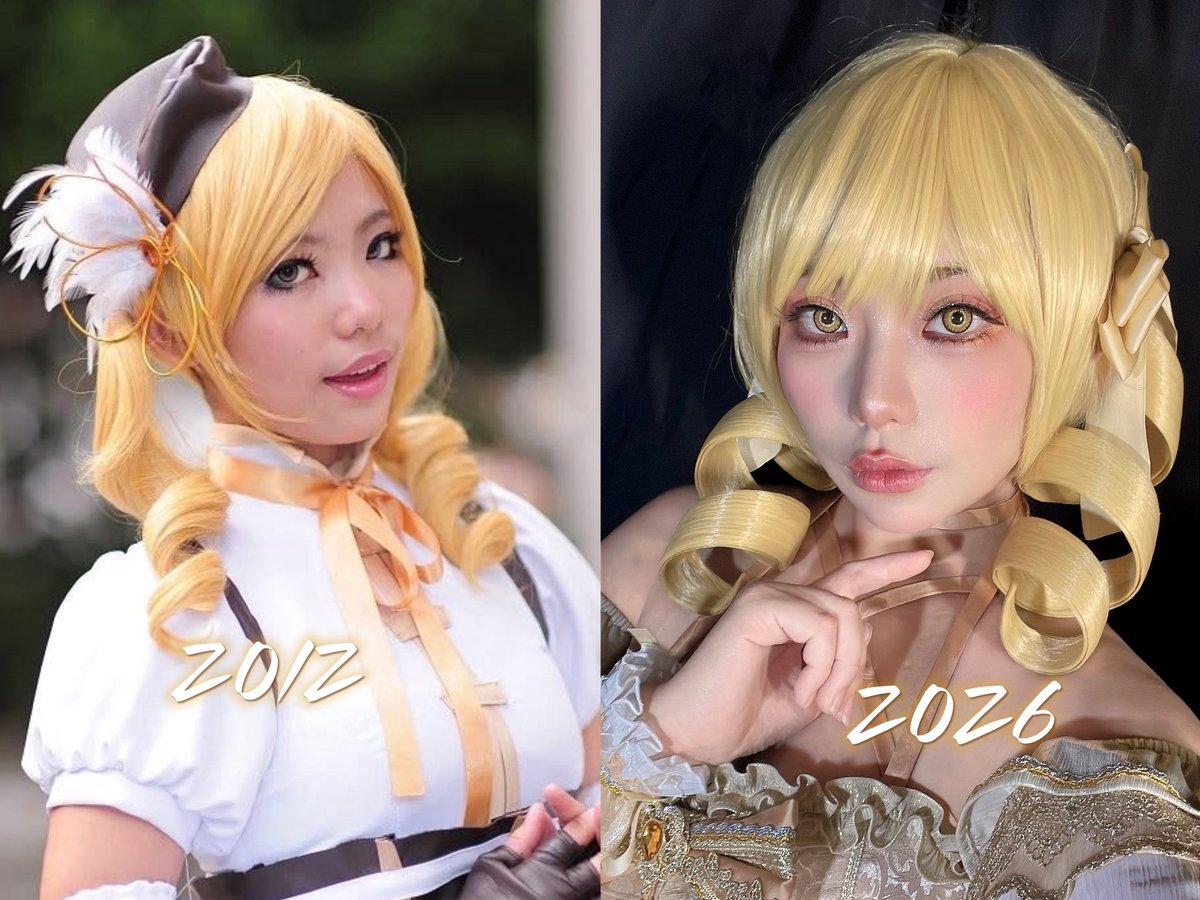 gettuten's tweet photo. マミさんのコスだ！
14年前と今は全然違う
いまのウイグすごい！ https://t.co/q040lWhKS8
