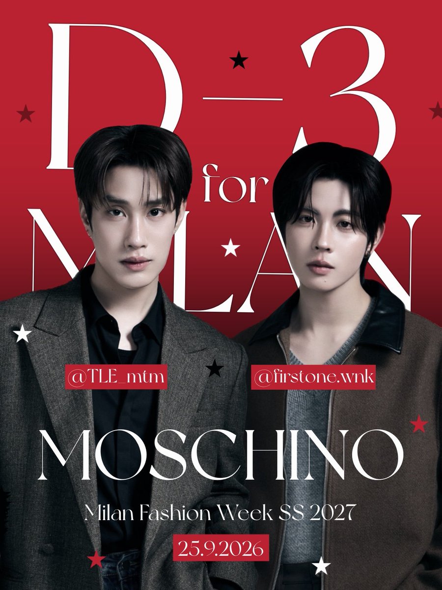 tfocloset's tweet photo. Counting down 3 days with immense joy for MOSCHINO’s brilliant and welcoming fashion showcase.

@Moschino
@TLE_mtm @firstone_wnk

#TLE_mtm #Firstone​
#MOSCHINO #TleFirstone
#MilanFashionWeek https://t.co/CVUUWqOvJx