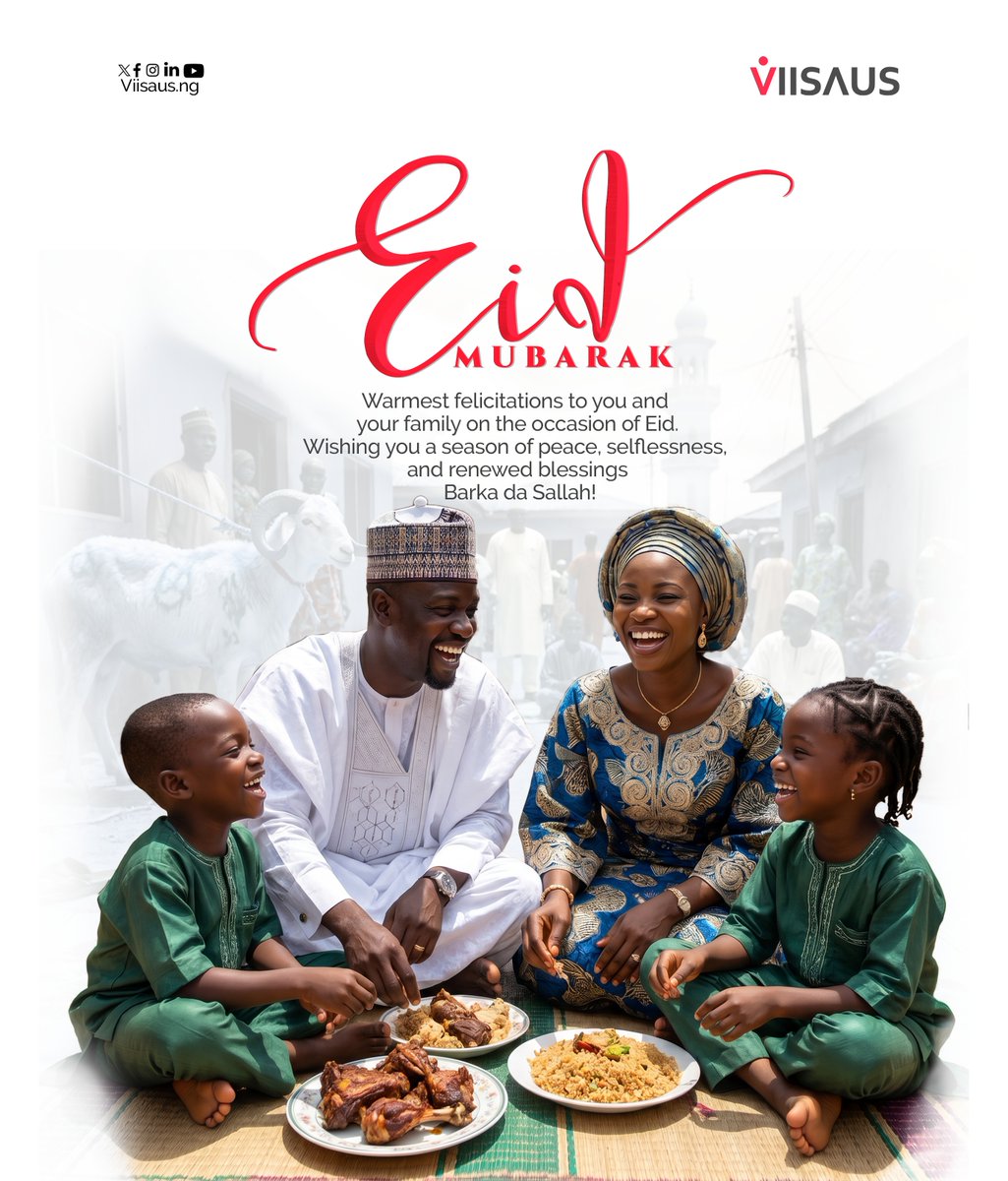 ElizEdmiso5o's tweet photo. As we celebrate Eid, we warmly wish our clients, partners, and community peace, prosperity, and renewed hope. Eid Mubarak from all of us at VIISAUS. https://t.co/kkjCrVUoBZ