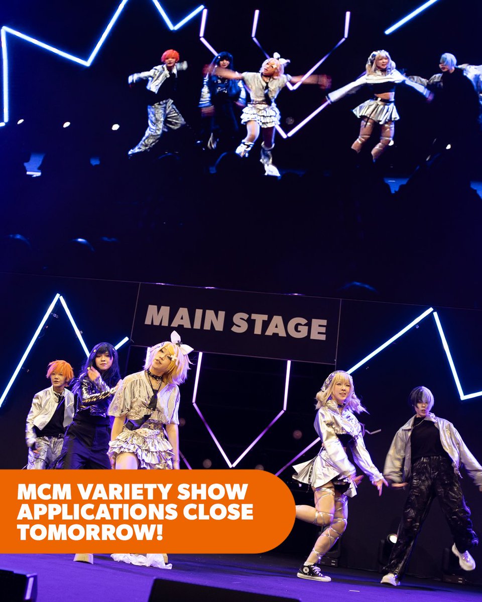 MCMComicCon's tweet photo. Last chance to apply for the MCM London Variety Show! 😱 Apply by tomorrow for your chance to take part: https://t.co/R4la7LmXxP https://t.co/DXN0CWueqI