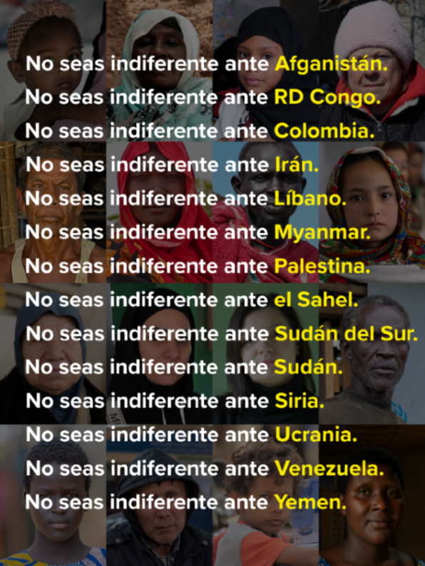 ACNURspain's tweet photo. Detrás de cada crisis hay vidas humanas.

Personas con nombre, con historia, con esperanza. No dejes que su sufrimiento te sea indiferente.

Vengan de donde vengan. Estén donde estén. https://t.co/foxQe0NKsi