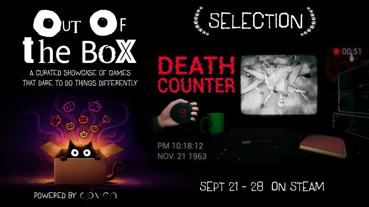 ArmanPakan's tweet photo. Honored to share that my new solo dev project "Death Counter" has been selected to be part of Out Of The Box Games Showcase 2026!
 
Check out the event's Steam page here:
https://t.co/fKEF38NDjD

A massive thank you to the #OutOfTheBoxGames team &amp; @WeCoven .

#indiegame #gamedev https://t.co/kw80HFTw5P