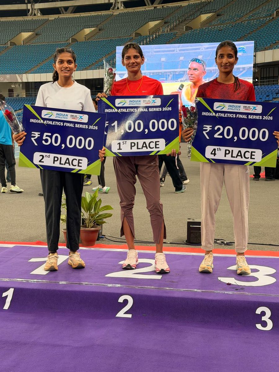 Devkuma619's tweet photo. 🇮🇳🏃‍♂️ Racing with Pride, Performing with Purpose! 🏃‍♀️🔥

BSF athletes bring energy, discipline and determination to the Indian Athletics Final Series 2026, inspiring us with every stride and every finish! 💪👏

#AsianGames Gold Medal https://t.co/blVowFhYjn