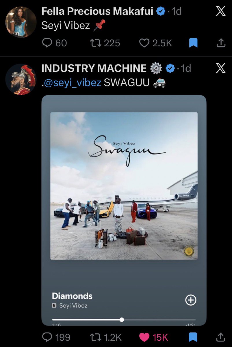 UrfavBoyq's tweet photo. SWAGUU is that rare album that hits immediately and still grows with every replay. Seyi Vibez really delivered and he got every other artiste and fans questioning his talent😅❤️e.g 
ZERRY DL , TENSKI ,BUJU ,  ODUMODU, VDM ,ASAKE , TG OMORI

You can tell he was locked in. SWAGUU feels complete, stylish, and very for him.