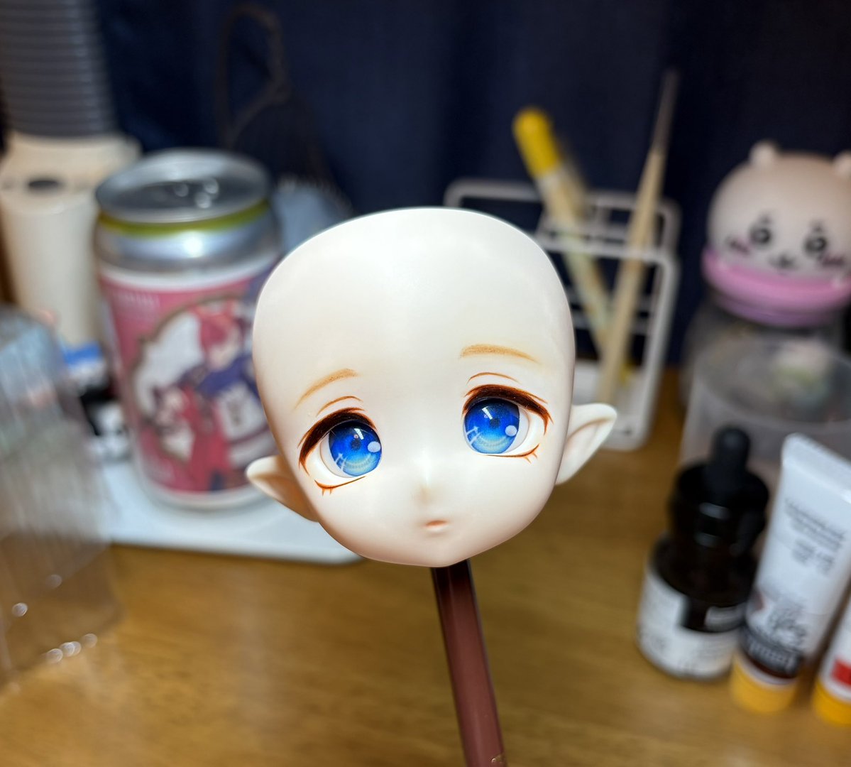 neko_115chan's tweet photo. ※ドールヘッドのみ注意※

久しぶりにドールメイクしました
案外覚えているもんですね
ヘッドはtoppiちゃん
チーク乗せたら完成予定 https://t.co/N97mvhLOZJ