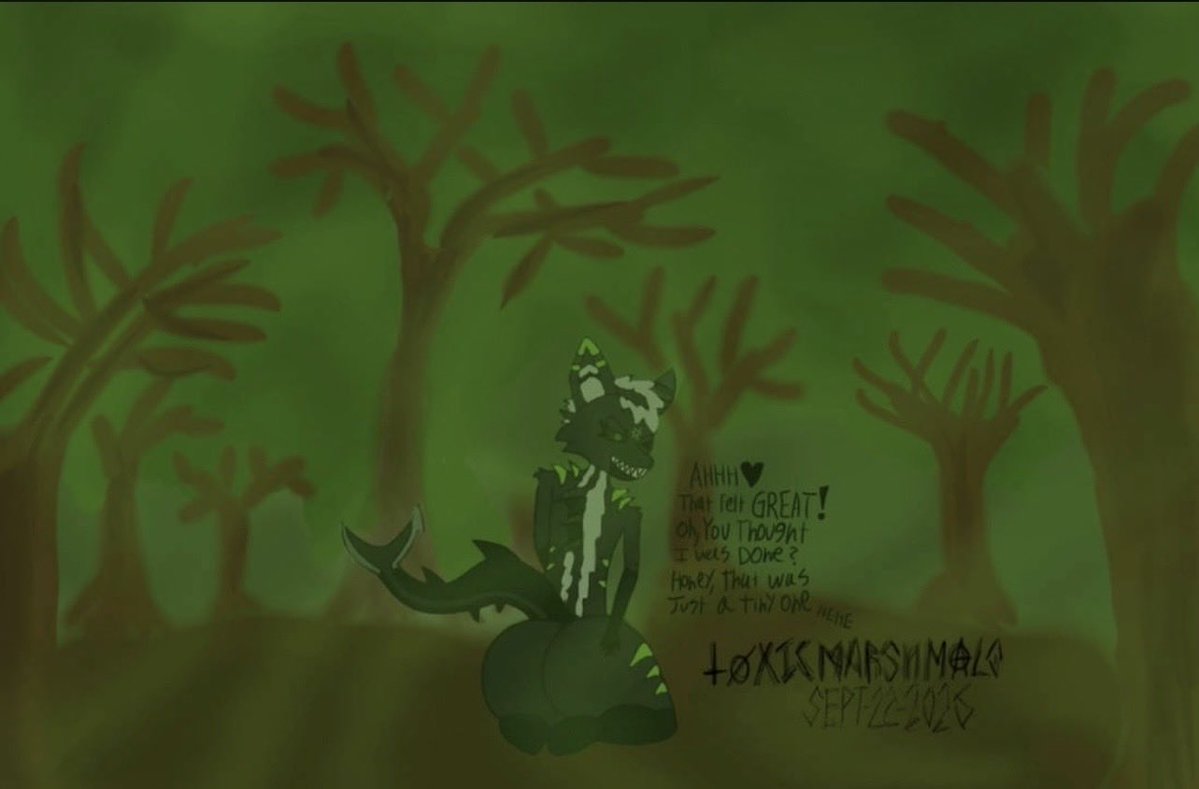 ToxikMarshmalo's tweet photo. @SharkSkunk Juni killing the forest 💚💚☣️ https://t.co/26UxGHmDlp