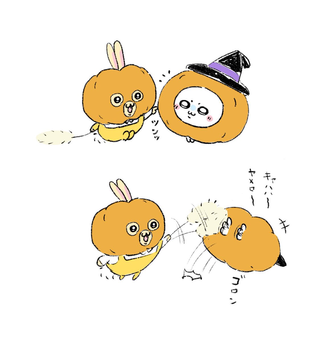 kuriusa1124's tweet photo. 🎃うさ&amp;🎃モモ https://t.co/doAib3Hb7Q