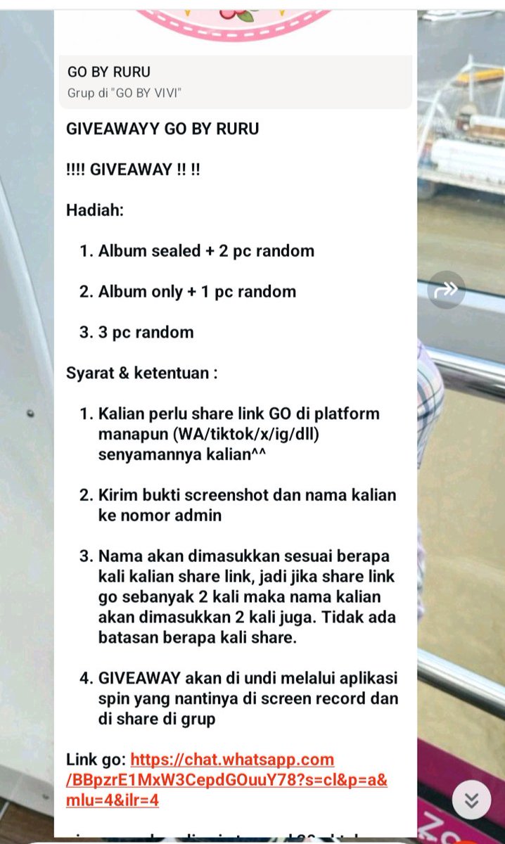 nfy_zz's tweet photo. yukkk ikutan ga kaka admin di go by ruru di umumin tanggal 30 Oktober buat pemenang nya dan akan di spin yang mau ikutan bole join go nya yaa atau mungkin mau jajan boleh bgtt ikut go nya murce murce 🩷

Link go: https://t.co/h6cPw7sisM https://t.co/OqQ5qj2MTt