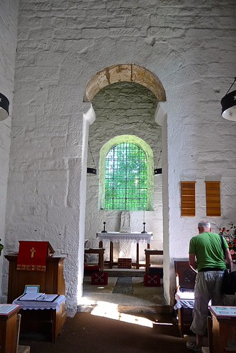 AngloSaxonPast's tweet photo. I walked into Escomb and found Rome inside a Saxon church
At Escomb Saxon Church, near Bishop Auckland in County Durham, I expected the surviving Anglo-Saxon stonework to be the whole story.
Then I stepped towards the chancel arch and looked properly.
Its heavy, neatly fitted stones are reused Roman masonry, probably brought from nearby Binchester fort. Elsewhere in the church, one Roman stone even carries “LEG VI” for the Sixth Legion.
That small act of reuse changed the place for me. Anglo-Saxon builders were not starting on an empty landscape. They were literally building their church from pieces of an older world.