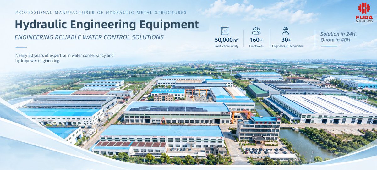 Fuda_group's tweet photo. FUDA provides reliable engineered equipment and complete project solutions for reservoirs, water infrastructure and hydropower projects worldwide.🔧
Website：https://t.co/PfYhx28RsA
#FUDAHydraulicEngineeringHoist #HydraulicEngineering #WaterInfrastructure #HydraulicGates https://t.co/zmLzvtiuyM