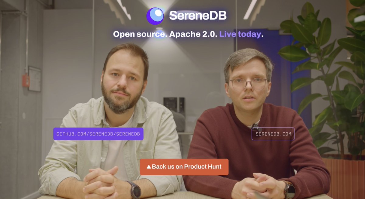 serenedata's tweet photo. Andrey and I have known each other 17 years. We've gone a long journey together. Why we left to build a database ourselves and why today we open it
to everyone, see → Alexander's post: https://t.co/wcohXMkw0j https://t.co/rhpWkR3Mq0