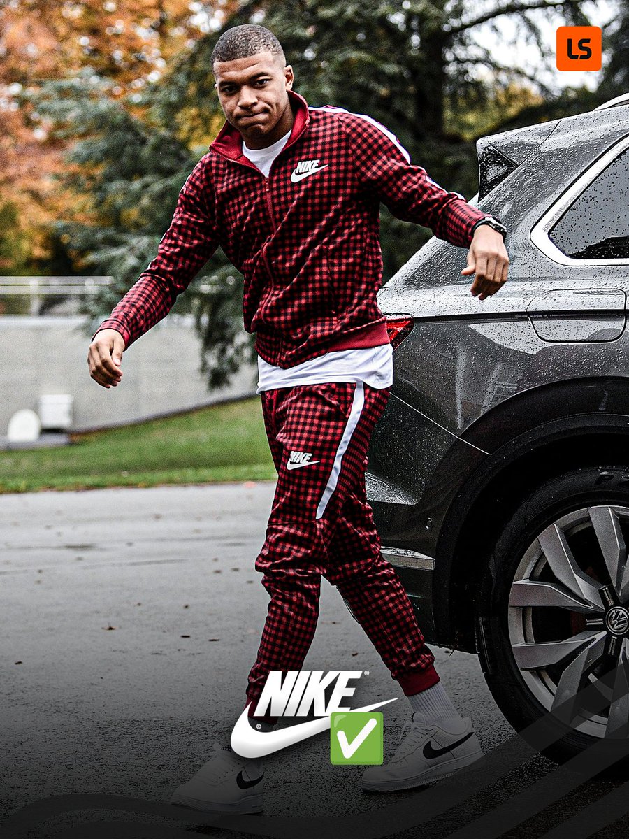 livescore's tweet photo. After nine years of Nike arrivals, Mbappé turns up for international duty repping On ✅ https://t.co/WRv4zjDWsC