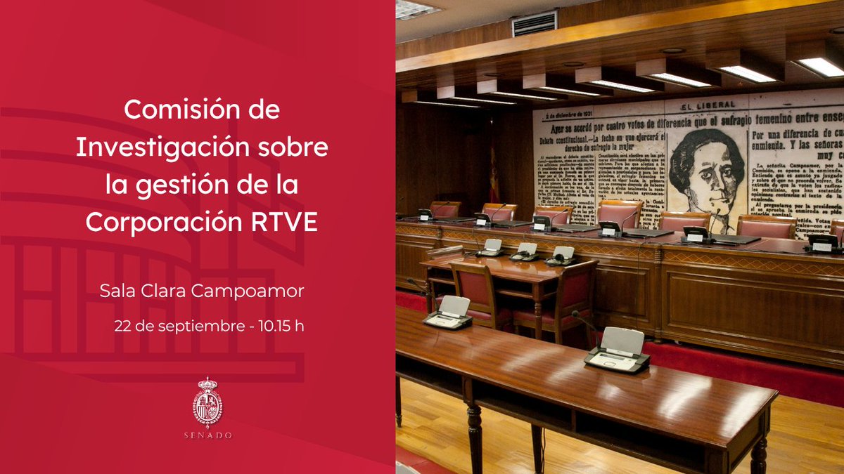 Senadoesp's tweet photo. 👉Comienza la sesión de la Comisión Mixta de Control Parlamentario de la Corporación RTVE y sus Sociedades.

🔴Directo:
➡️ Web: https://t.co/0c4dcpgzg2
➡️ YouTube: https://t.co/oltGPPPsDg
➡️ X: https://t.co/lDbirvvvEW

📄 https://t.co/zOR40PxglM https://t.co/wyF7GMIWy0