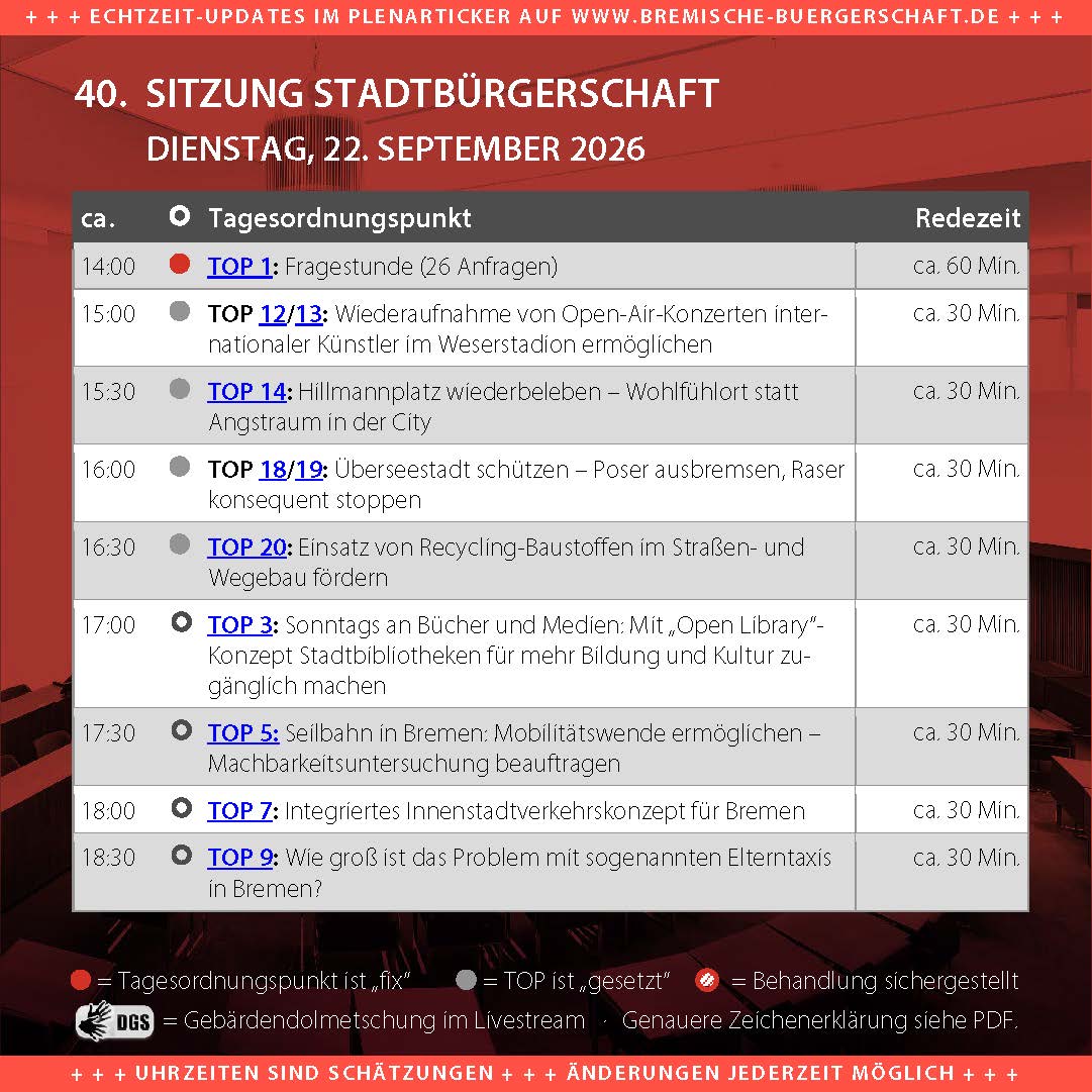 HBBuergerschaft's tweet photo. 🤝Die Sitzung der Stadtbürgerschaft startet um 14 Uhr. Kommt gern ins Haus der Bürgerschaft oder schaltet euch online dazu! Hier geht's zum Livestream: https://t.co/56GJSS08n7🏛️ https://t.co/6zyLyp2uxT