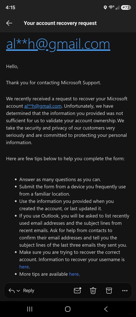 RgingAlchlc's tweet photo. @MicrosoftHelps  every single information they asked i know for a fact is correct and im at the ip where the account was mainly used at. FUCK YOU https://t.co/KDL5n1tAN8