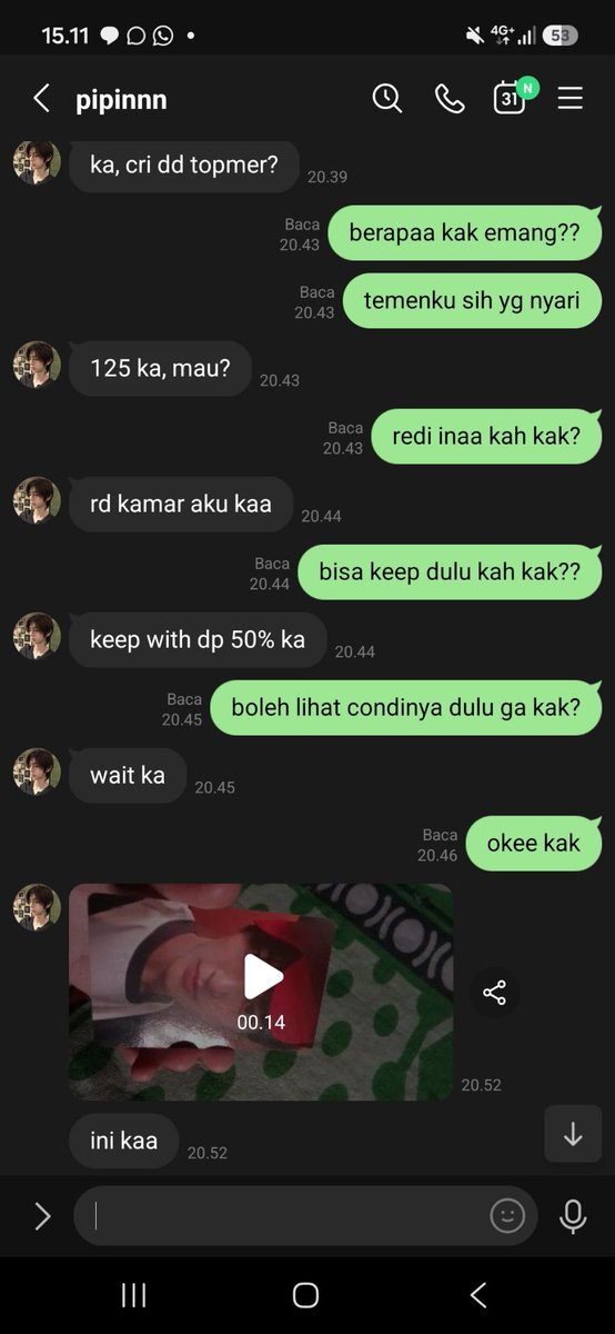 sweetkth_14's tweet photo. ‼️SCAM KEONHO TOPMER‼️
guys please aku gamau sampai ada korban lagi, dia udah ganti username jadi pipinnn dan dia masih berkeliaran di line, aku barusan dapet dm dari korban scam dia lagi, please atas nama kina

ini salah satu bukti korban kena scam

NO GOPAY: 085783582829 /kina https://t.co/hANJcTT7yl